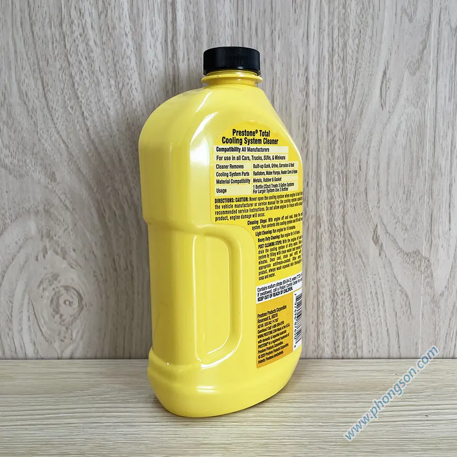 Chai dung dịch vệ sinh két nước làm mát Prestone Total Cooling System Cleaner