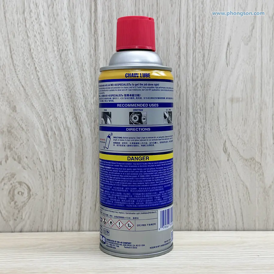 Chai xịt dầu bôi trơn bảo dưỡng sên xe máy WD-40 Chain Lube