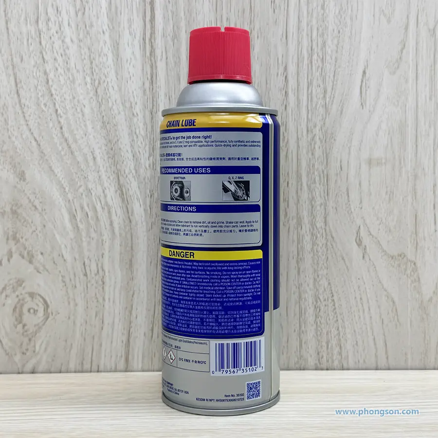 Chai xịt dầu bôi trơn bảo dưỡng sên xe máy WD-40 Chain Lube
