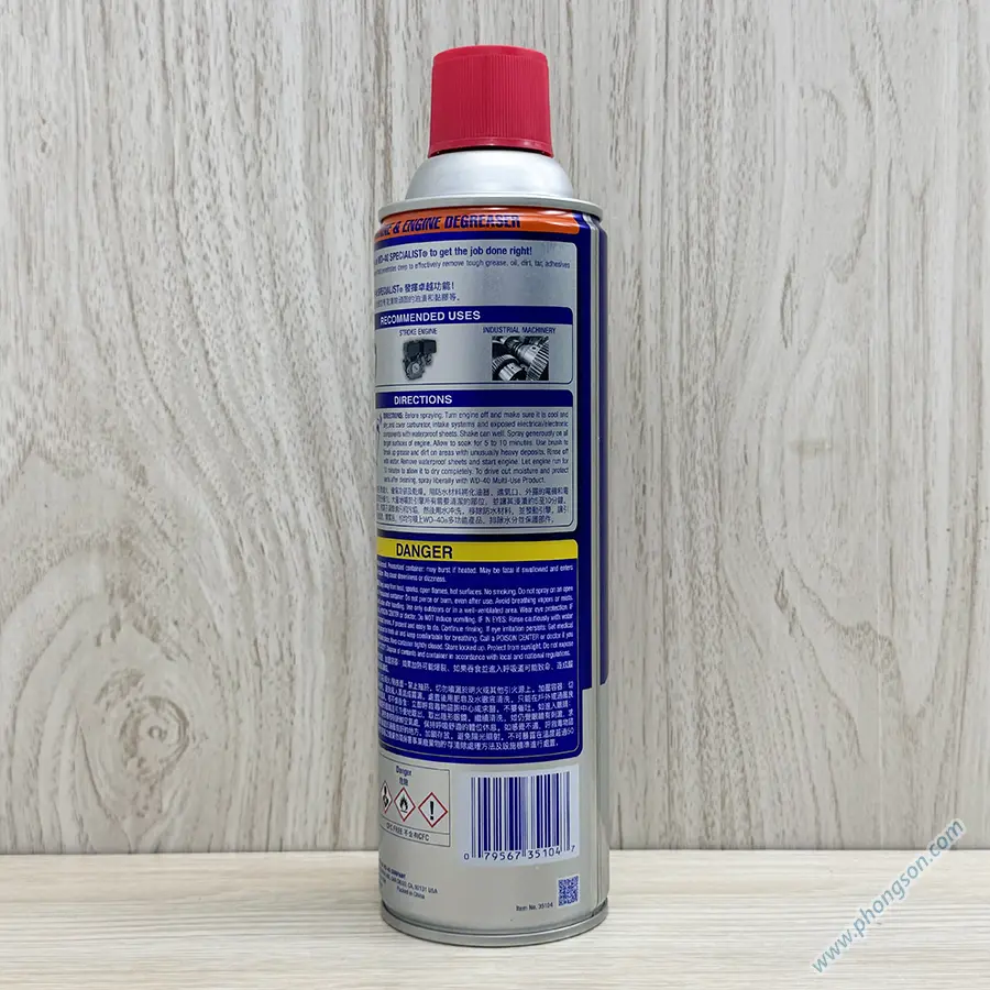 Dung dịch tẩy rửa dầu mỡ máy và động cơ WD-40 - Ảnh 6