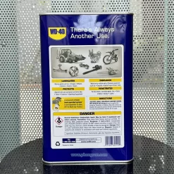 Dầu chống rỉ sét WD-40 can 4 lít - bôi trơn, gỡ kẹt, đẩy hơi ẩm, làm sạch, bảo vệ chống rỉ sét kim loại.
