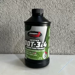 Dầu Phanh Johnsen Dot 4 Được thiết kế để sử dụng trong hệ thống phanh đĩa, tang trống và ABS. Công thức đặc biệt dành cho ứng dụng dầu phanh DOT4.