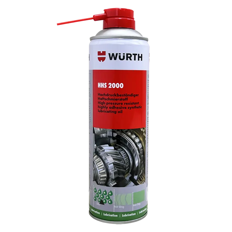 Mỡ bò nước HHS 2000 Wurth 0893106 chai xịt 500ml