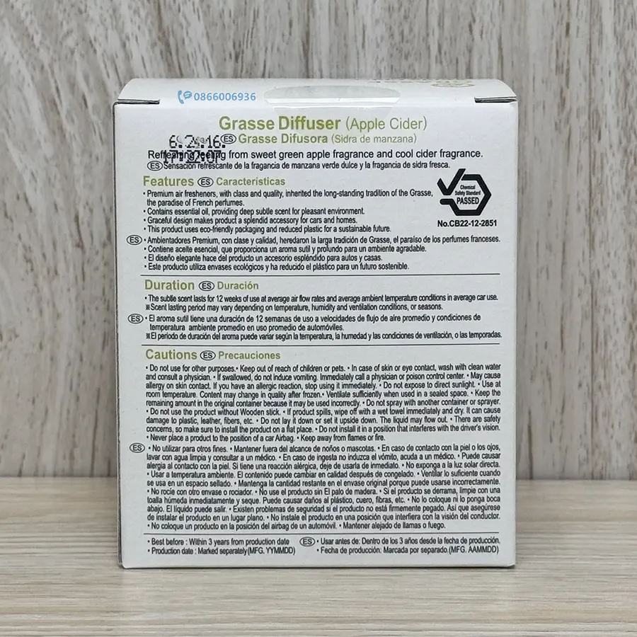 Nước hoa Grasse Apple Cider Bullsone hương thơm mùi táo