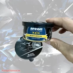 Sáp thơm Areon Ken Black Crystal mùi hương pha lên đen the mát sang trọng.
