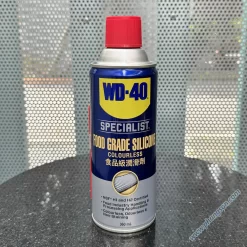 Chai xịt silicon WD-40 bôi trơn đa năng, thiết kế riêng cho hoạt động xử lý và chế biến thực phẩm trong công nghiệp thực phẩm.