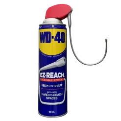 WD-40 EZ-Reach bảo vệ kim loại khỏi rỉ sét và ăn mòn, xuyên qua các bộ phận bị kẹt, loại bỏ độ ẩm và bôi trơn hầu hết mọi thứ. Với ống dẫn linh hoạt đi kèm có thể uốn cong và giữ nguyên hình dạng để đi vào những nơi khó tiếp cận.