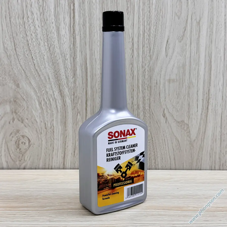 Phụ gia làm sạch làm sạch động cơ (buồng đốt) xe ô tô chạy xăng Sonax 515100 Fuel System Cleaner