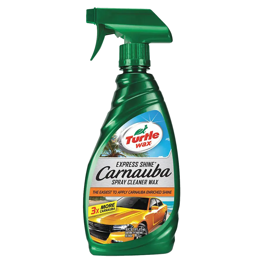 Chai xịt bóng sơn Turtle Wax Express Shine làm sạch, sáng bóng và bảo vệ sơn xe.