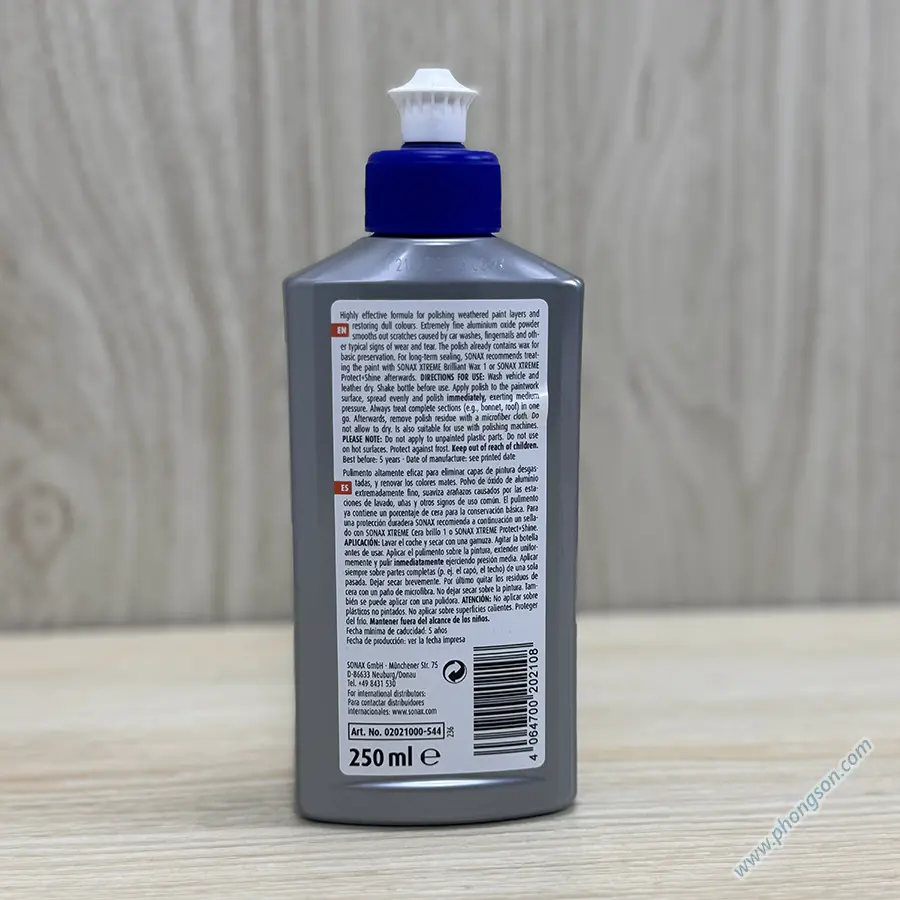 Kem đánh bóng sơn xe Sonax Xtreme Polish+Wax 3 chai 250ml 202100 - Xóa xước nhẹ, làm bóng và bảo vệ sơn