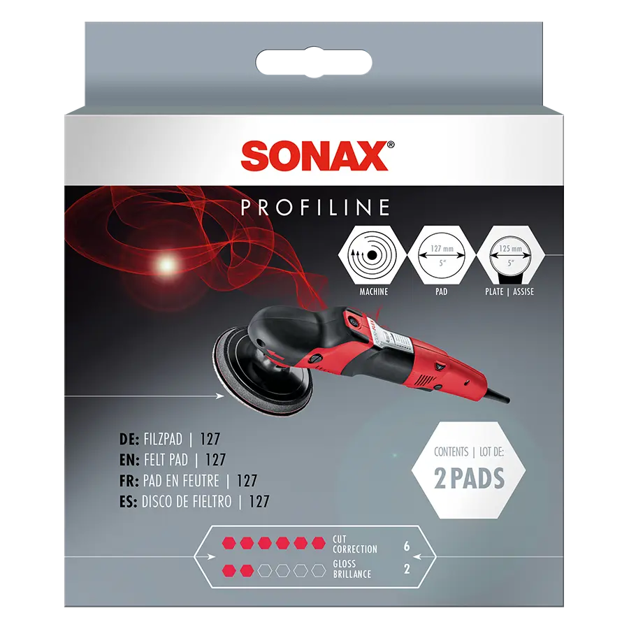 Phớt nỉ đánh bóng kính Sonax RO 5in 493300