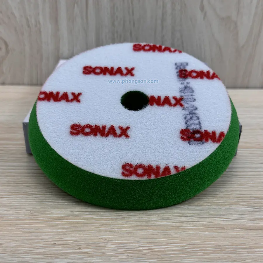 Phớt đánh bóng Sonax DA Medium 5in 143mm (bọt biển mềm trung bình) - Tối ưu đánh bóng máy lệch tâm.