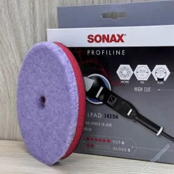 Phớt lông cừu Sonax Hybrid 5in DA đánh bóng sơn xe 493800