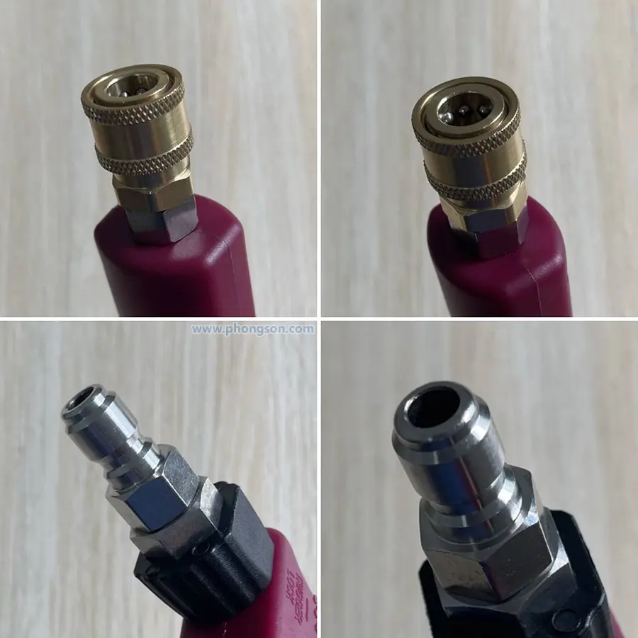 Súng xịt nước áp lực cao dùng để rửa xe, nhà xưởng, làm sạch sàn, tưới cây, hoặc theo nhu cầu. Chịu áp 5000 PSI, ốc nối nhanh đầu vào 3/8, đầu ra 1/4. Súng rửa xe ZH02 hợp sử dụng rửa xe tại nhà, các tiệm rửa xe, và trung tâm dịch vụ chăm sóc xe.