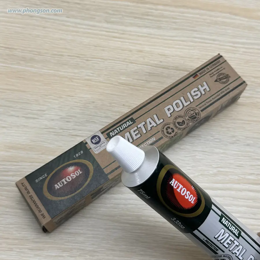 Kem Autosol Natural Metal Polish đánh bóng làm sáng kim loại tuýp 75ml