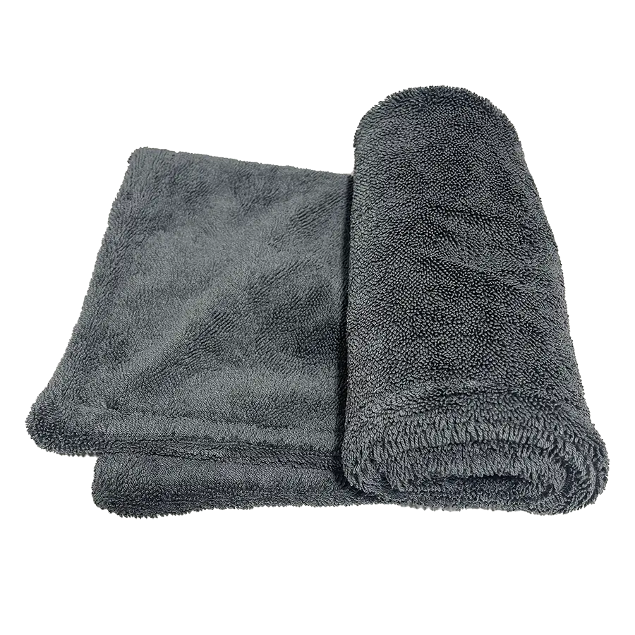 Khăn vải microfiber xoắn lau nước rửa xe, lau khô xe ướt.