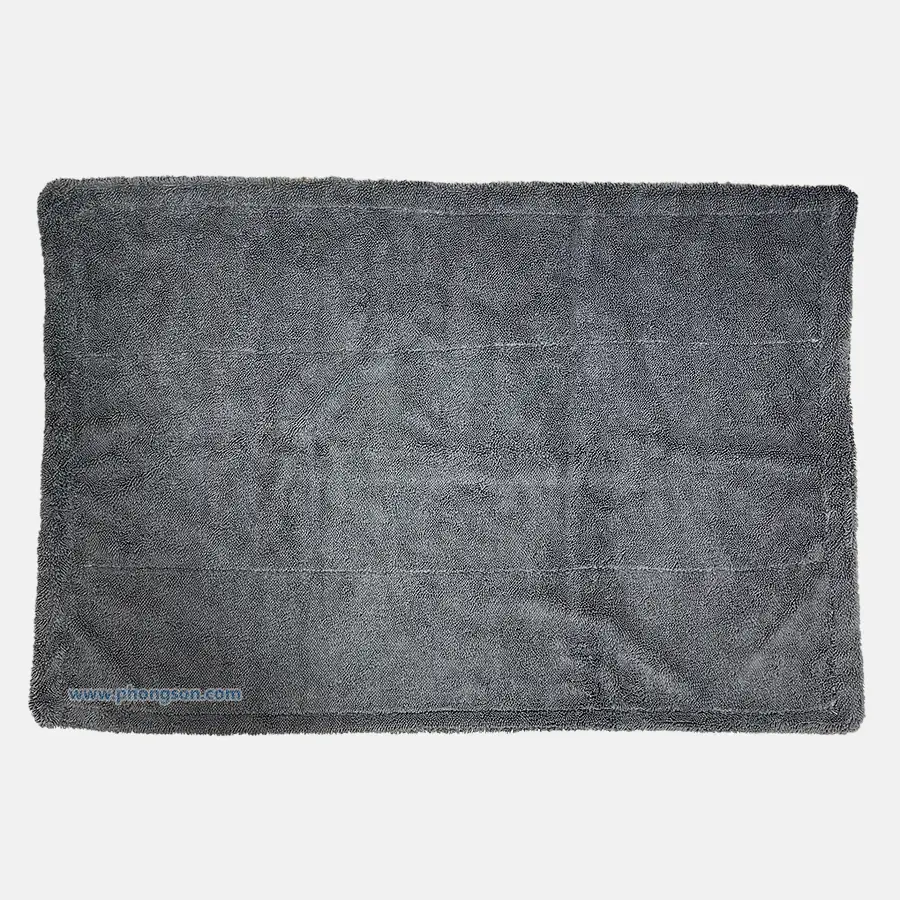Khăn vải microfiber xoắn lau nước rửa xe, lau khô xe ướt.