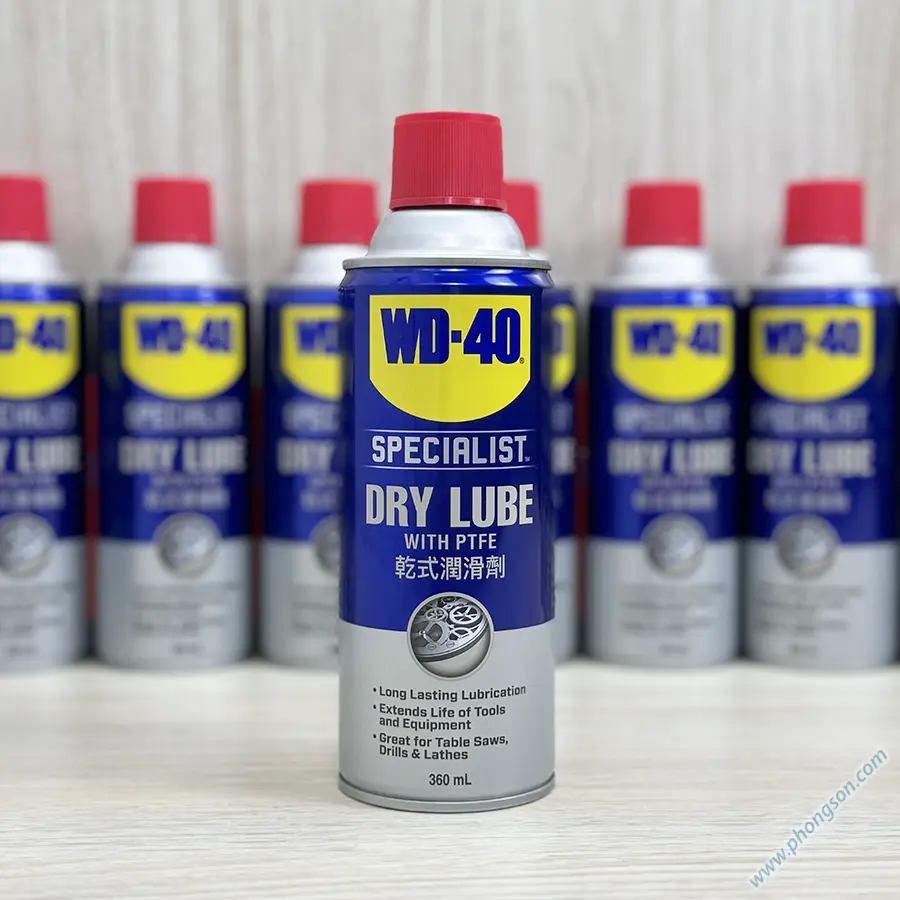 Dầu nhờn bôi trơn khô không bám bụi Dry Lube WD-40 35004