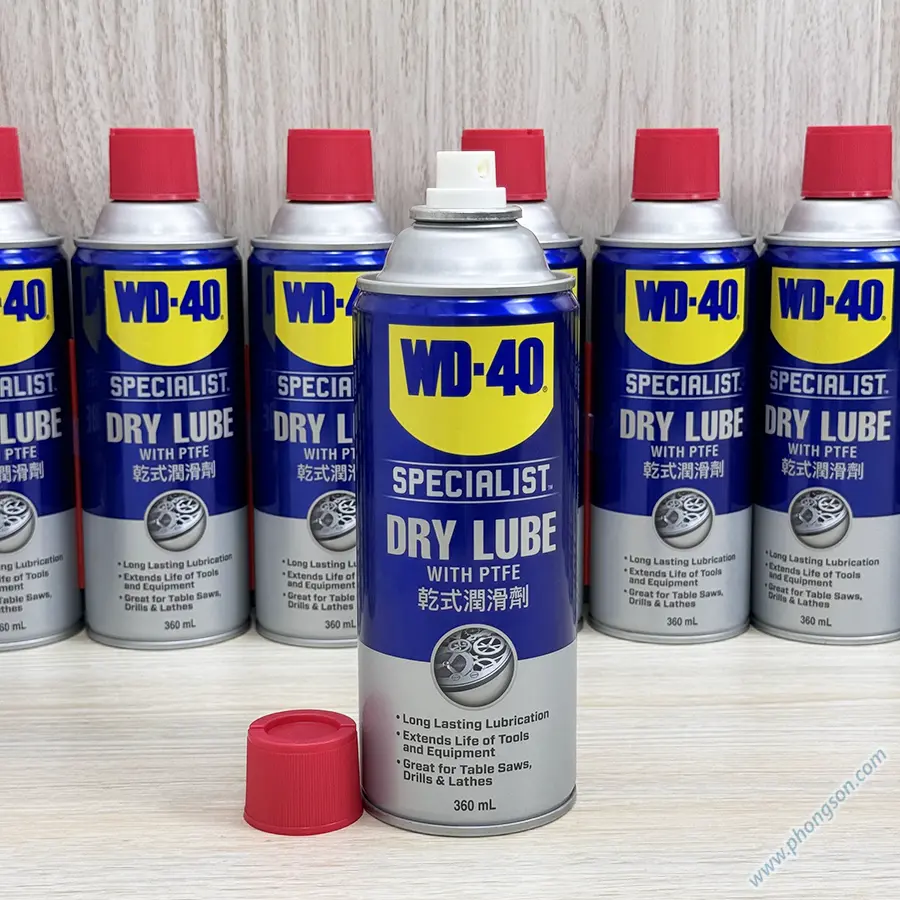 Dầu nhờn bôi trơn khô không bám bụi Dry Lube WD-40 35004