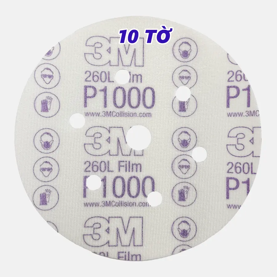 Giấy nhám 3M 260L 6in P1000 10 tờ