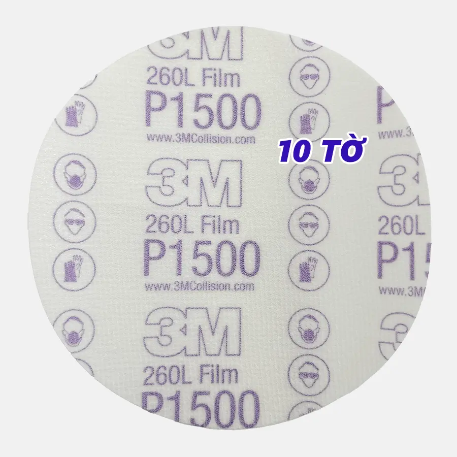 Giấy nhám 3M 260L 6in P1500 10 tờ