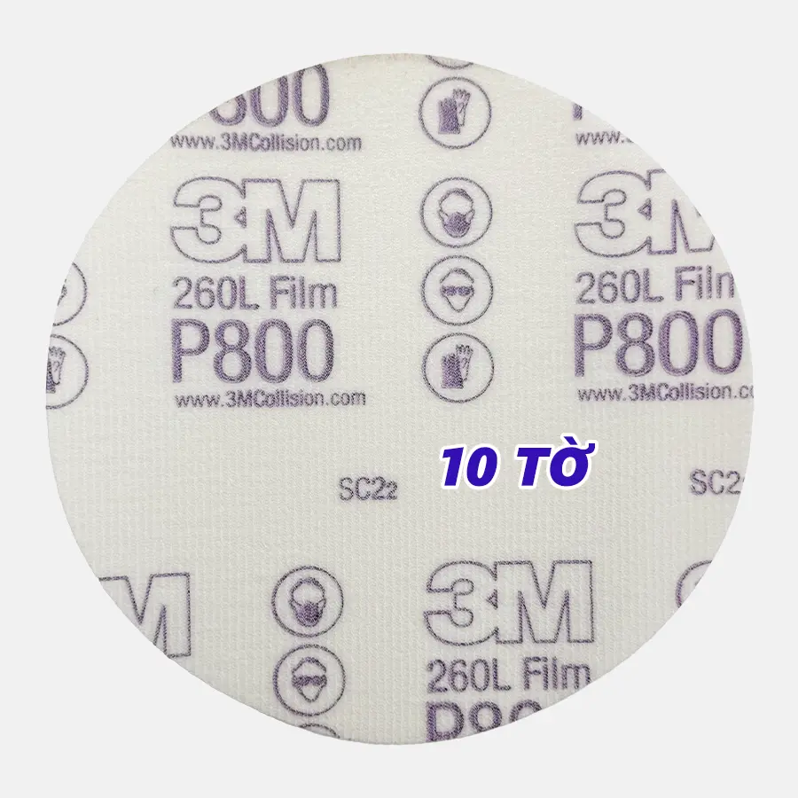 Giấy nhám 3M 260L 6in P800 10 tờ
