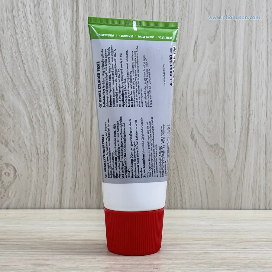 Mỡ phanh Wurth 0893980 bôi trơn cuppen ống phanh xe ôtô (Brake cylinder paste)