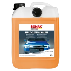 Nước rửa xe bẩn nặng Sonax 629 MultiClean Alkaline 629500, làm sạch các bộ phận ngoài xe như sơn, nhựa, kính, mâm (lazang), bánh xe.