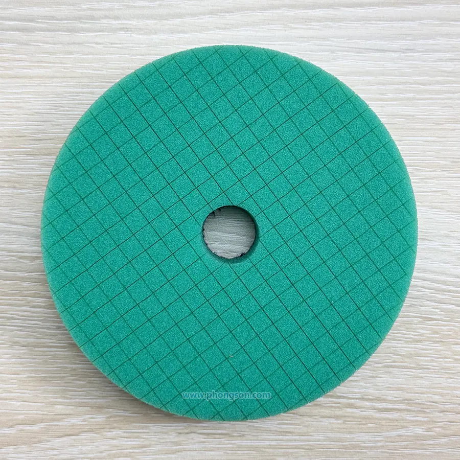 Phớt đánh bóng MaxShine xanh 5in caro cutting (bước 1)