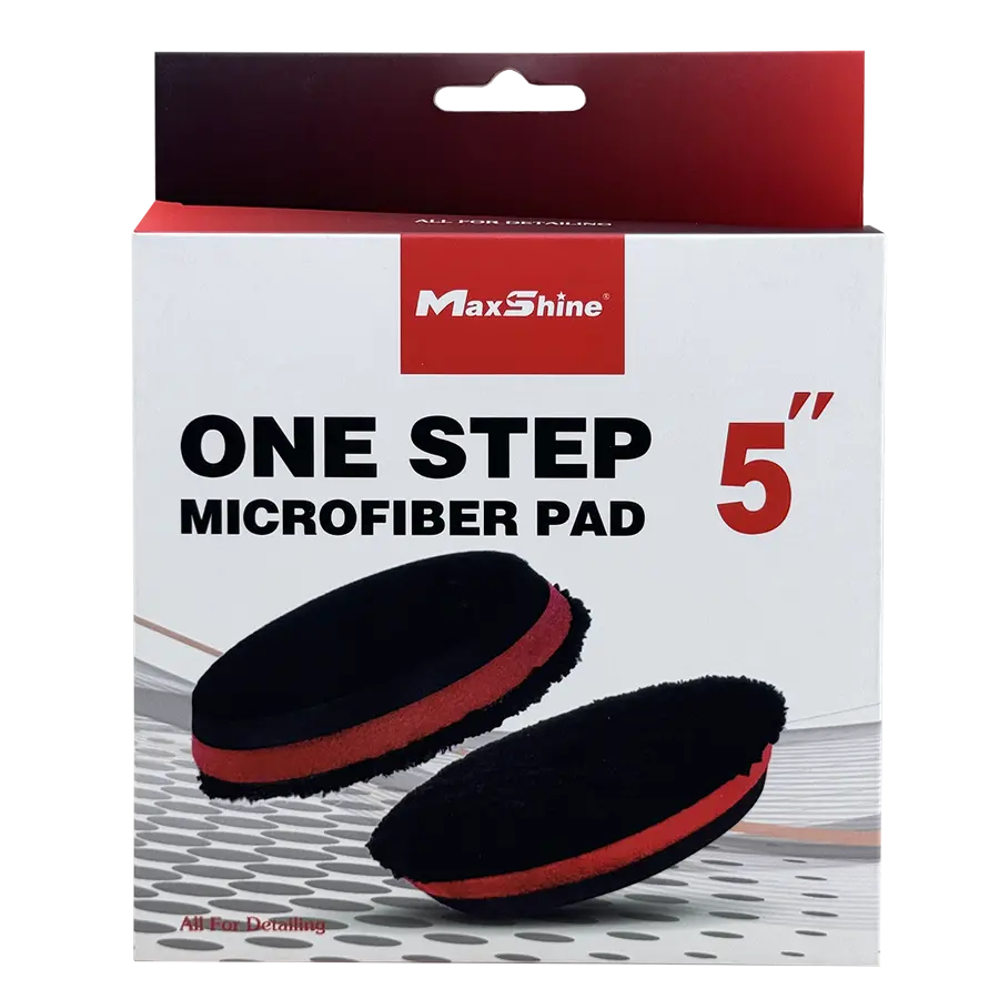 Phớt đánh bóng sơn xe MaxShine Microfiber One Step màu đen 5 inch