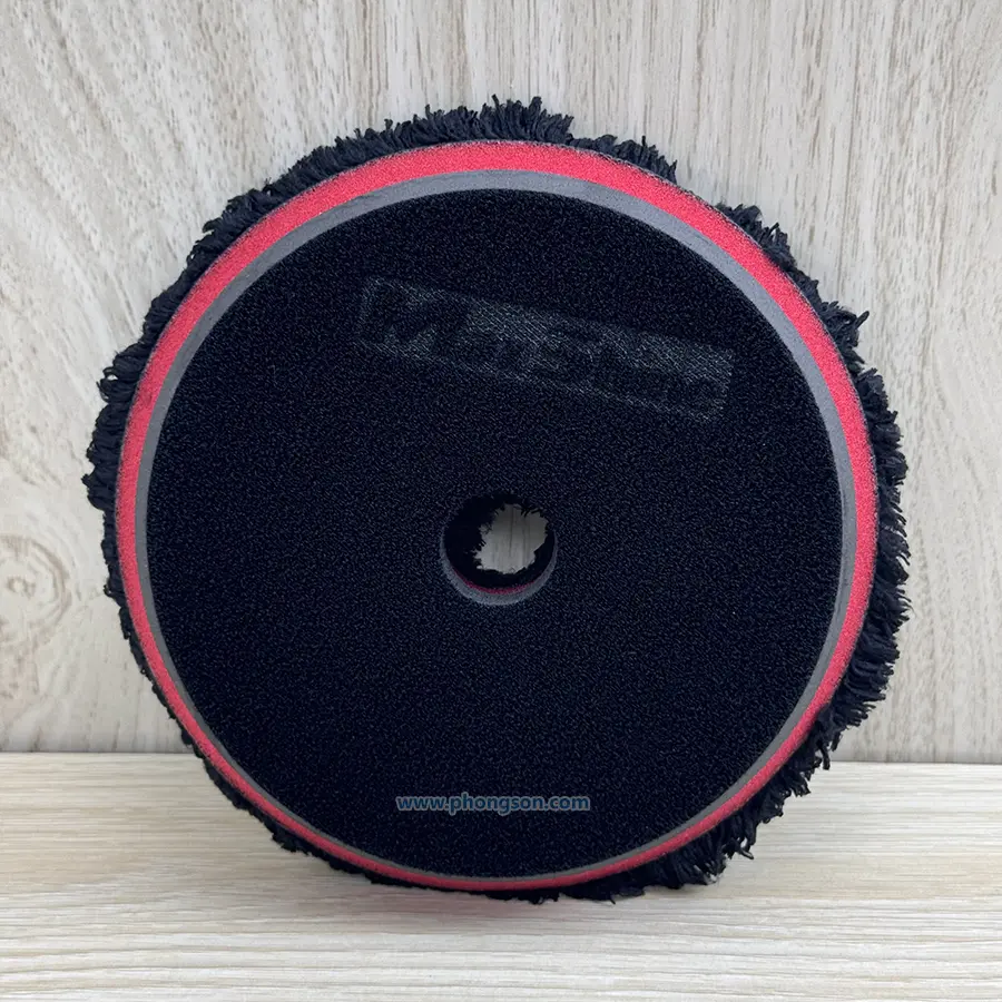 Phớt đánh bóng sơn xe MaxShine Microfiber One Step màu đen 5 inch