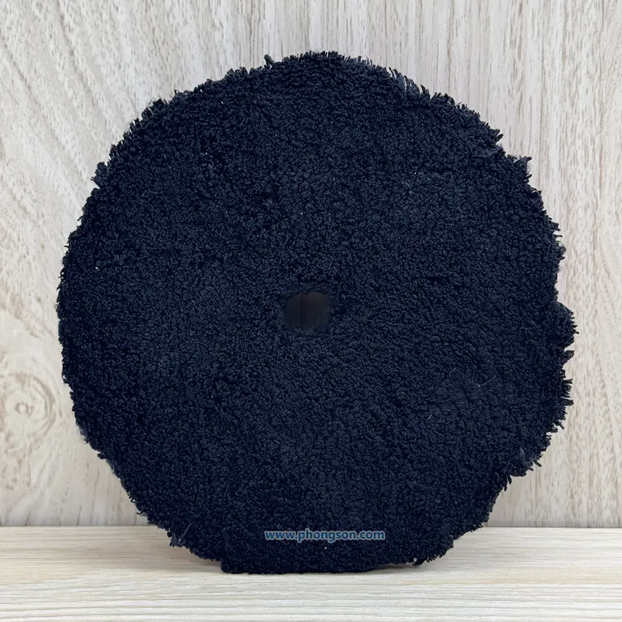 Phớt đánh bóng sơn xe MaxShine Microfiber One Step màu đen 5 inch