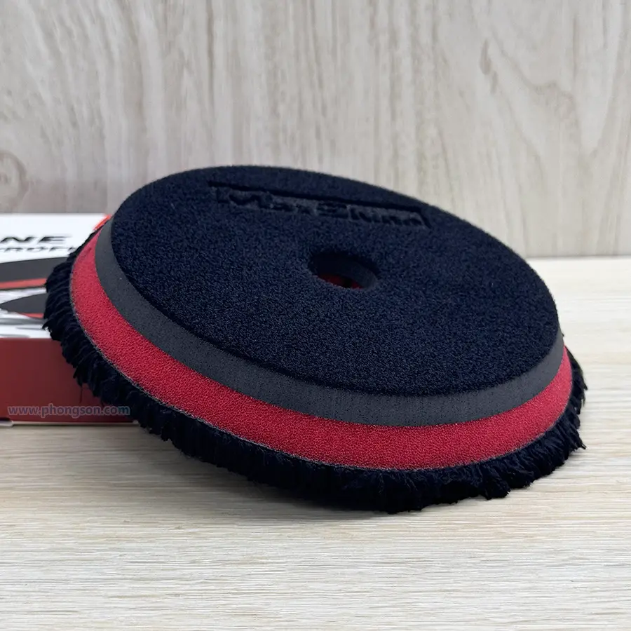 Phớt đánh bóng sơn xe MaxShine Microfiber One Step màu đen 5 inch