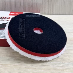 Phớt đánh bóng sơn xe MaxShine Microfiber trắng 5 inch