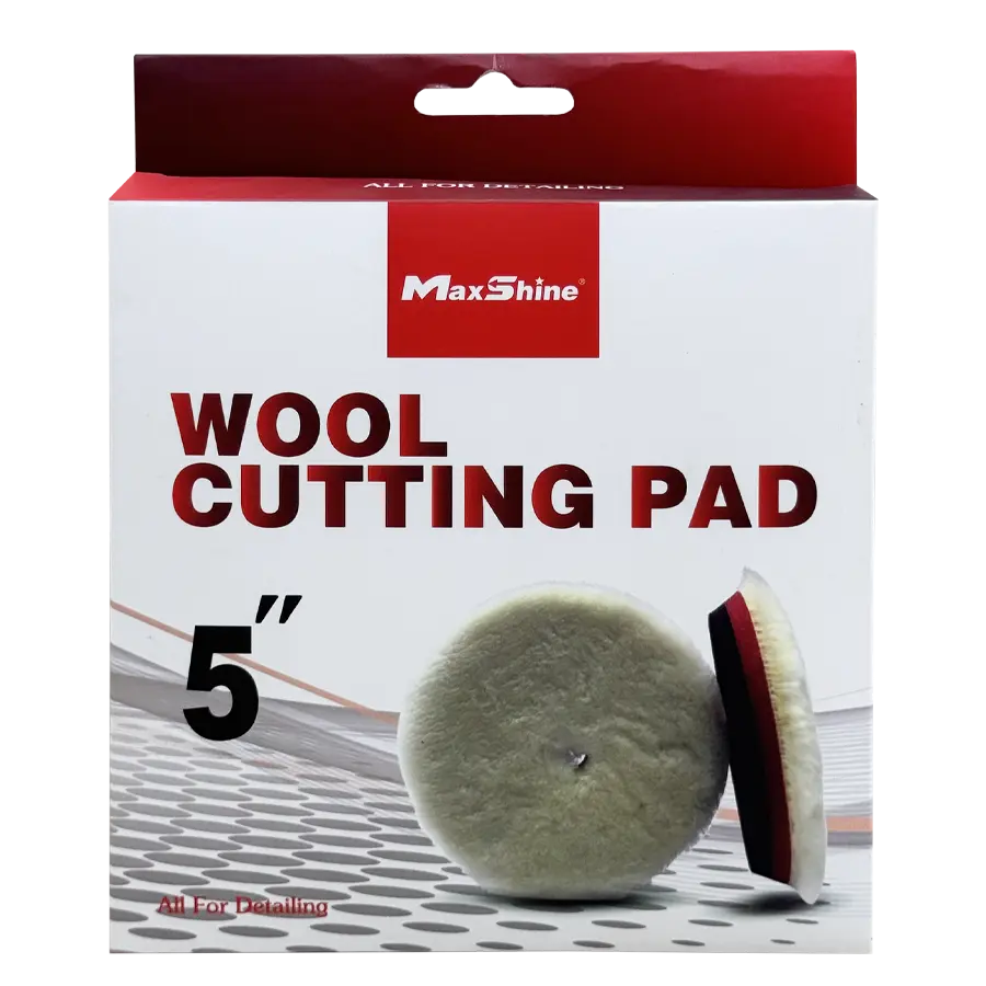 Phớt lông cừu MaxShine 5in đệm xốp sợi dài (Wool Cutting Pad)