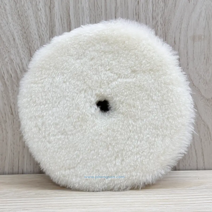 Phớt lông cừu MaxShine 5in đệm xốp sợi dài (Wool Cutting Pad)