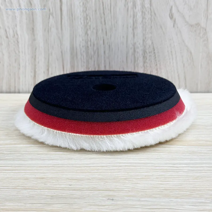 Phớt lông cừu MaxShine 5in đệm xốp sợi dài (Wool Cutting Pad)