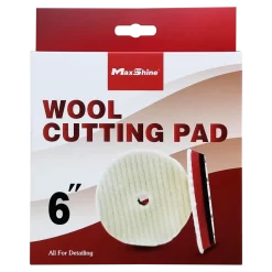 Phớt lông cừu MaxShine 6in đệm xốp sợi ngắn (Wool Cutting Pad)