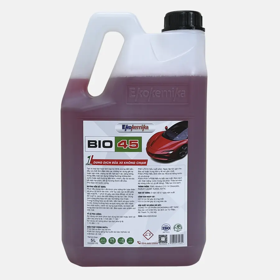 Nước rửa xe không chạm BIO 45 can 5 lít
