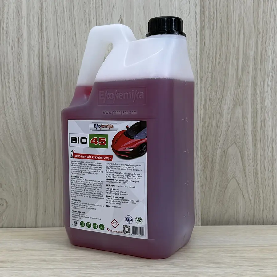Nước rửa xe không chạm BIO 45 can 5 lít