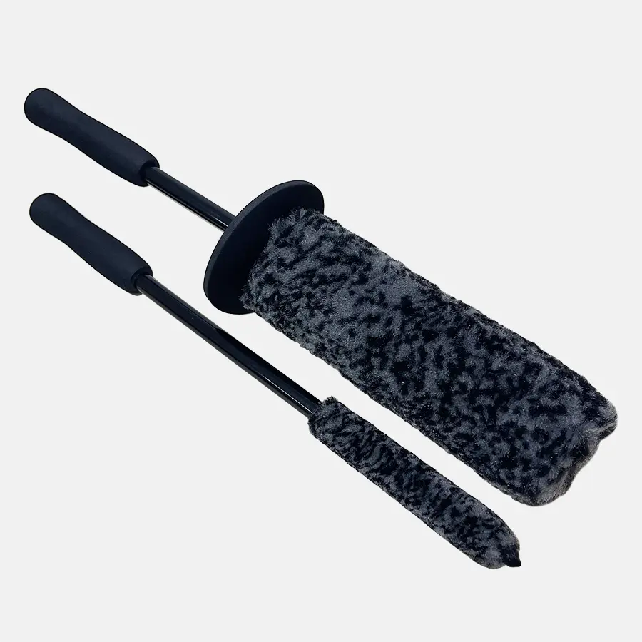 Cây cọ sợi len làm sạch bánh xe ô tô chuyên dụng - Dụng cụ rửa xe.