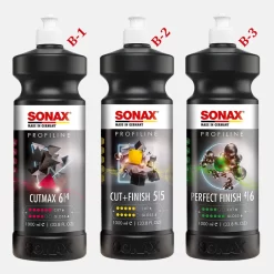 Bộ 3 chai xi đánh bóng sơn xe Sonax 246300 225300 224300