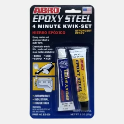 Keo hai thành phần AB Epoxy Abro dùng để gắn chặt các chi tiết và đồ trang trí. Chịu được xăng, nước chống đông và hầu hết các loại dung môi. Ứng dụng trong nhiều lĩnh vực như ô tô, công nghiệp và gia dụng.