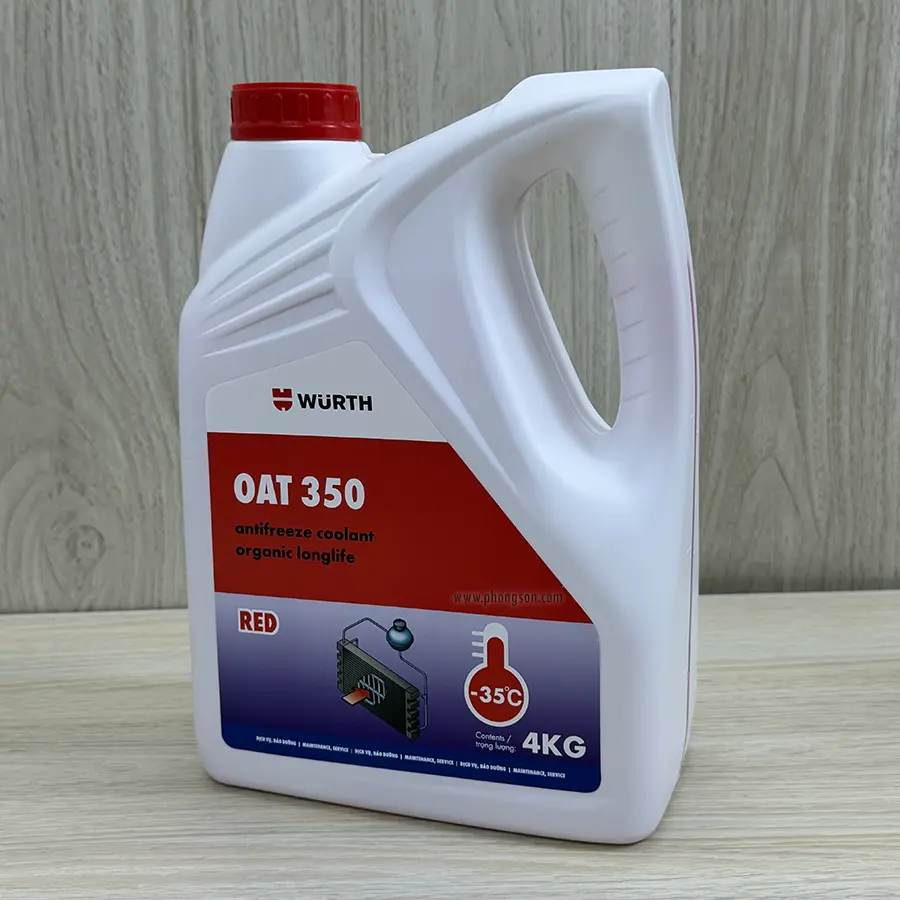 Nước làm mát động cơ Wurth dùng cho xe ô tô con và xe tải nhẹ (màu đỏ)