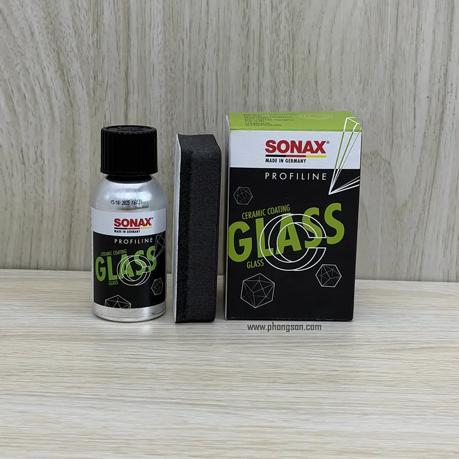 Sonax Ceramic phủ kính, bảo vệ và chống bám nước kính xe ô tô