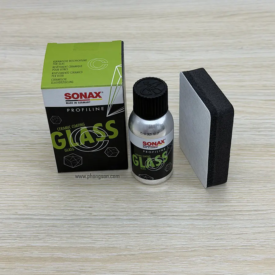 Sonax Ceramic phủ kính, bảo vệ và chống bám nước kính xe ô tô