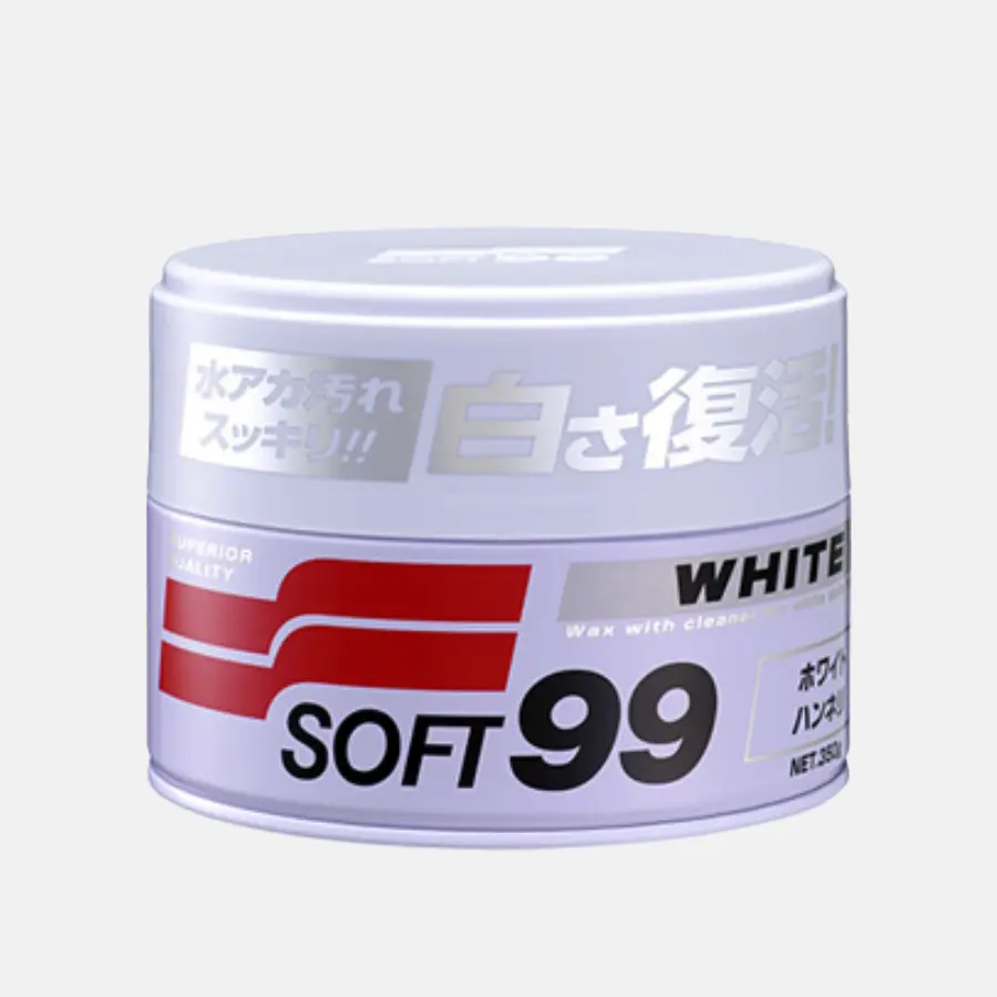 Sáp đánh bóng sơn xe màu trắng Soft99 White Car Wax